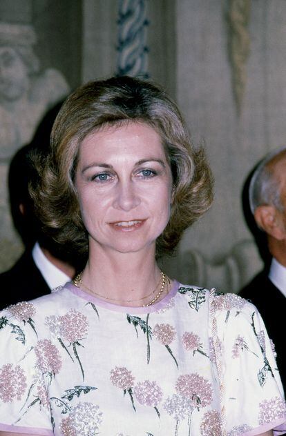 La reina Letizia lleva un vestido de 1981 de la reina Sofía para una  recepción | Gente | EL PAÍS