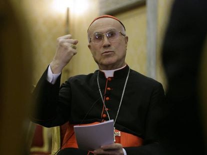 El cardenal Tarcisio Bertone, en 2008. 