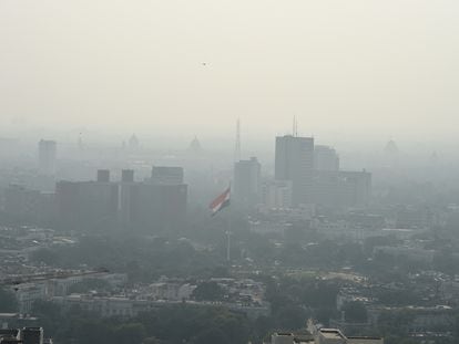 Contaminación en Nueva Delhi, este sábado.