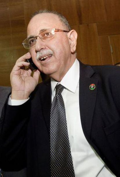 Abdelrahim Elkib, tras la votación.