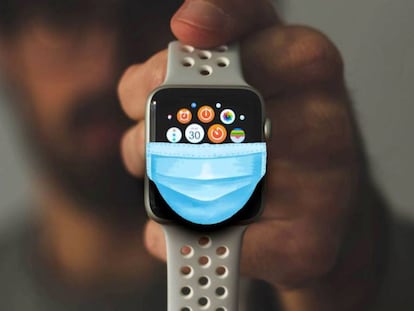 Usa el Apple Watch para desbloquear tu iPhone con Face ID.