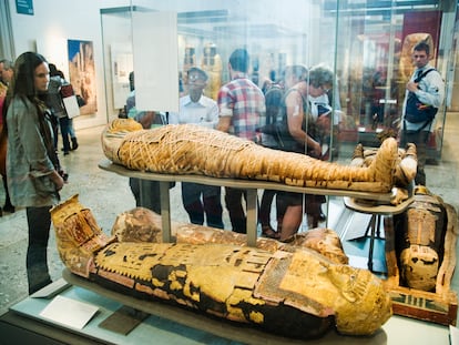 La sala de Egipto del British Museum de Londres.