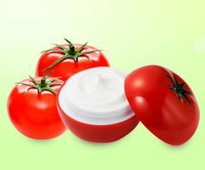 Crema facial con tomate de Tony Moly.
