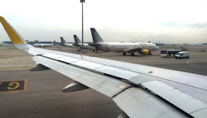 Aviones de Vueling en el aeropuerto de El Prat, en una fotografía de archivo.