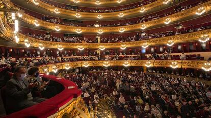 La platea i les llotges del Liceu en l'inici de temporada.