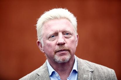 Boris Becker fotografiado en el último torneo de Roland Garros en París.