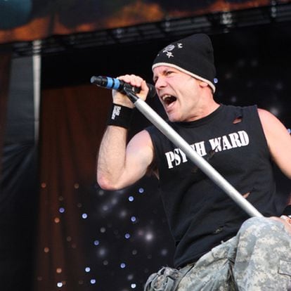 Bruce Dickinson, vocalista de Iron Maiden, el sábado en Getafe.