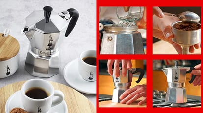 Buongiorno a tutti: la cafetera italiana de  para buen café mañanero (3  tazas y rápido)
