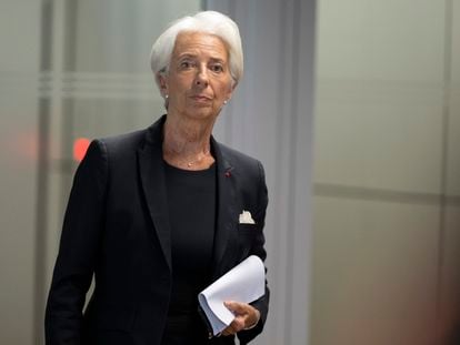 La presidenta del Banco Central Europeo, Christine Lagarde, este jueves.