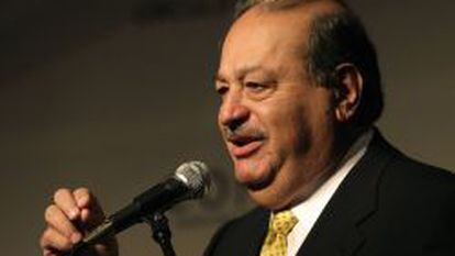 Carlos Slim, principal accionista de Am&eacute;rica M&oacute;vil. 
