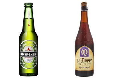 Holanda

La que te van a poner:
Aquí y en el bar de tu barrio, una Heineken.

La que deberías probar:
La Trappe´s Quadrupel. Equilibrada pero de intenso sabor, que continúa fermentando una vez embotellada.