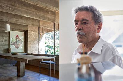 Una de las estancias de la casa que Mendes da Rocha construyó para él mismo y su familia en 1964, en Butantã (São Paulo), y en la que vivió más de 30 años.