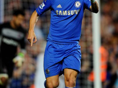 Fernando Torres, tras marcar un gol.