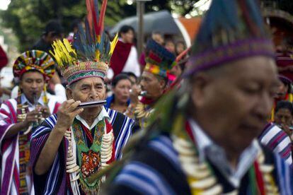 Celebraci&oacute;n de la celebraci&oacute;n &quot;Inti Raymi&quot;, el pasado d&iacute;a 20, en Cali (Colombia).