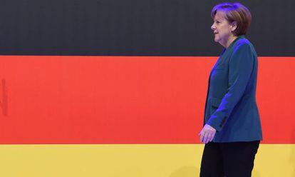 Angela Merkel, a l'abril a Hanover.