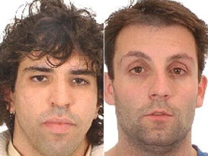 Jamal Zougan y Emilio Suárez Trashorras en fotos de 2004.