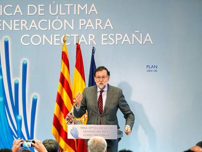 El presidente del Gobierno, Mariano Rajoy, ayer en Teruel. 