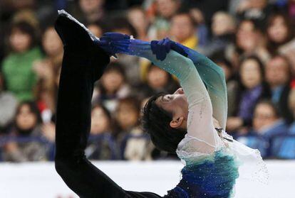 Yuzuru Hanyu (Japón), durante la final.