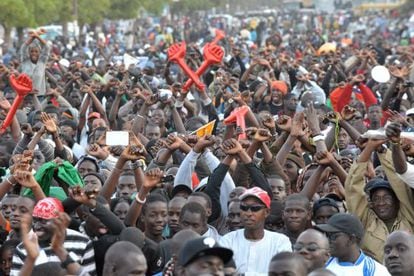 Opositores a la candidatura de Abdoulaye Wade.