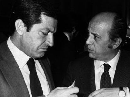 Fern&aacute;ndez Ord&oacute;&ntilde;ez, ministro de Hacienda con Adolfo Su&aacute;rez.