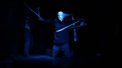 Representación de la compañía de la cárcel Burj Erroumi, en el Festival de Cartago.