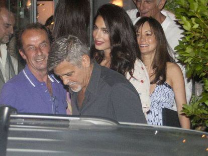 George y Amal Clooney, primera foto tras ser padres