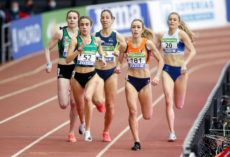 Daniela García, número 52, en el Campeonato de España de Atletismo en pista cubierta.