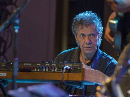 Chick Corea, durante un concierto en el Palau de la Música de Barcelona en 2017.