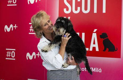 Mercedes Milá en la presentació del programa 'Scott y Milá' a Madrid al setembre.
