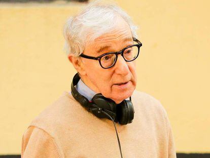 Woody Allen en un rodaje en Nueva York en septiembre de 2017. En vídeo, una parte de la entrevista.