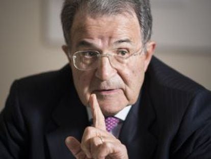 Romano Prodi, el miércoles pasado en una charla en Barcelona.