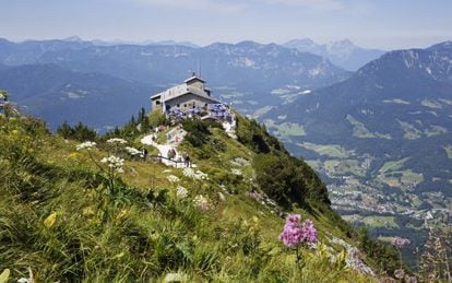Vista del Nido de &Aacute;guila, en un gran saliente del pico Hoher G&ouml;ll, en Berchtesgaden (Alemania).