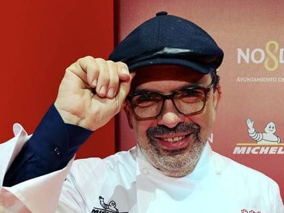 Jesús Sánchez, chef del Cenador de Amos. En vídeo, el Cenador de Amós, nuevo 3 estrellas Michelin.