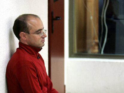 El etarra Diego Ugarte, en 2005 durante el juicio por el asesinato de Buesa y su escolta.