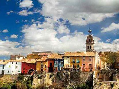 Vista de Ontinyent, capital de la comarca de La Vall d&#039;Albaida.