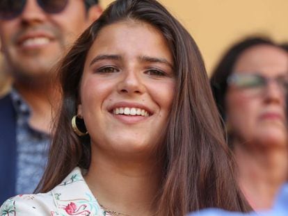 Cayetana Rivera Martinez de Irujo en una corrida de toros, en Ronda, el pasado 1 de septiembre.