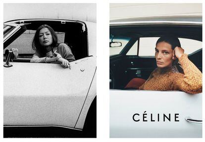 Las fotos de Didion en el Corvette, tomadas por Julian Wasser para Time en 1968 inspiraron también la campaña de Céline.
