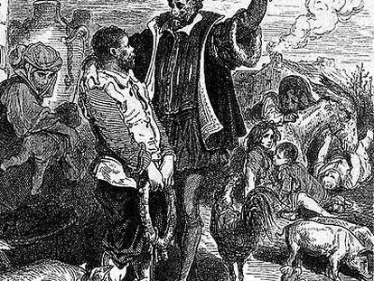 Dibujo de Doré en 'Don Quijote de la Mancha' (Alfaguara).