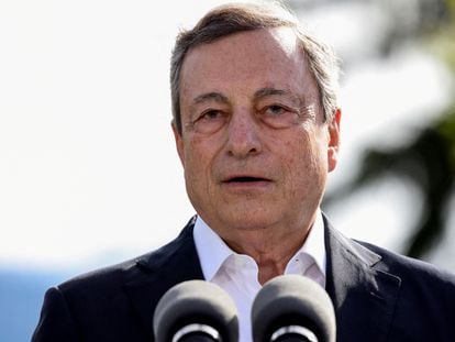El primer ministro italiano, Mario Draghi, el pasado 26 de junio.