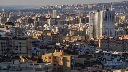 Vista panorámica de la ciudad de Málaga