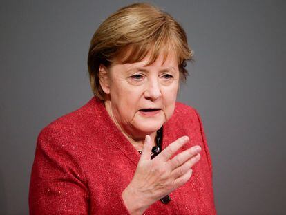 Angela Merkel en el Bundestag, en Berlín, Alemania, el pasado 9 de diciembre.