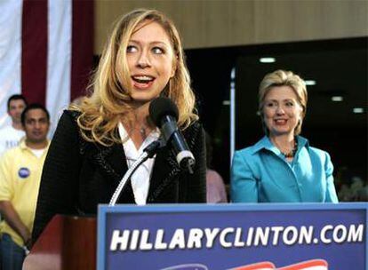 Chelsea Clinton, en uno de los actos de campaña de su madre.