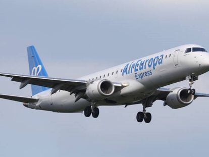 Un avión de Air Europa despegando en 2021