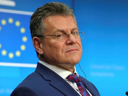 El vicepresidente de la Comisión Europea y responsable de las negociaciones sobre el Brexit, Maros Sefcovic.