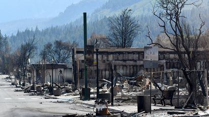 Lytton, en la Columbia Británica (Canadá) vivió en el verano de 2021 una ola de calor récord, que provocó unos incendios que arrasaron este pueblo.