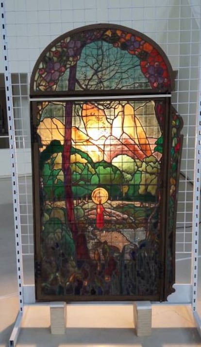 La vidriera de la casa Trinxet de Joaquim Mir.