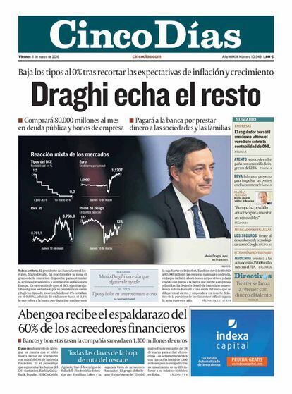 2016. Plan Draghi.