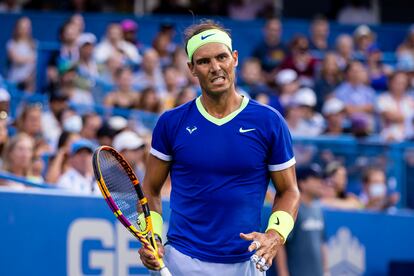 Nadal, durante un partido disputado el pasado día 4 en Washington.
