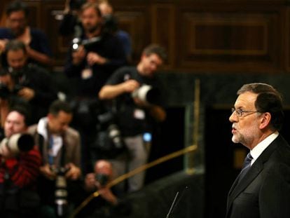 Rajoy al discurs d'investidura.