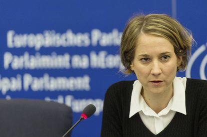 La portavoz de Izquierda Unida en el Parlamento Europeo, Marina Albiol, 